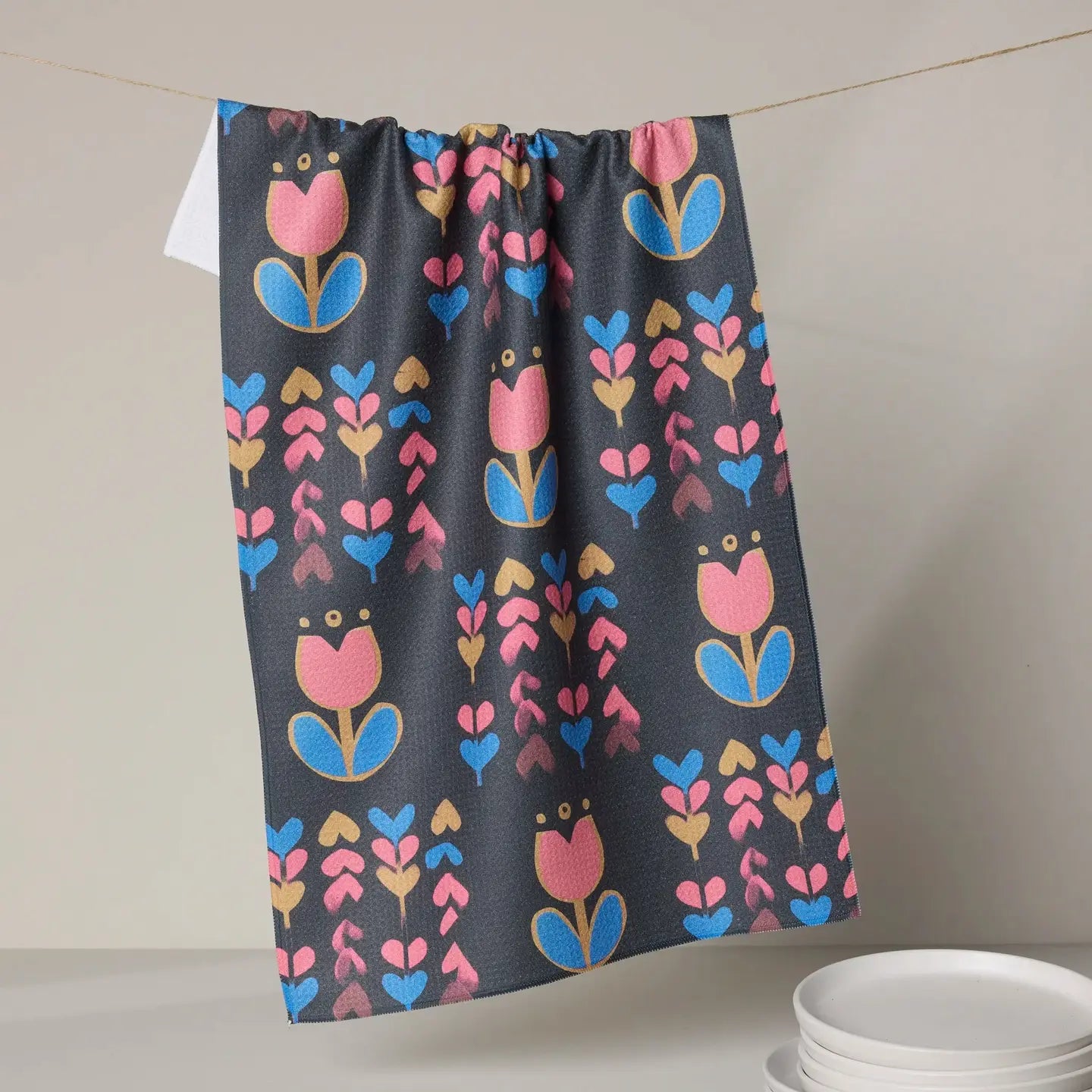 Geometry Tea Towel Tulip Patch