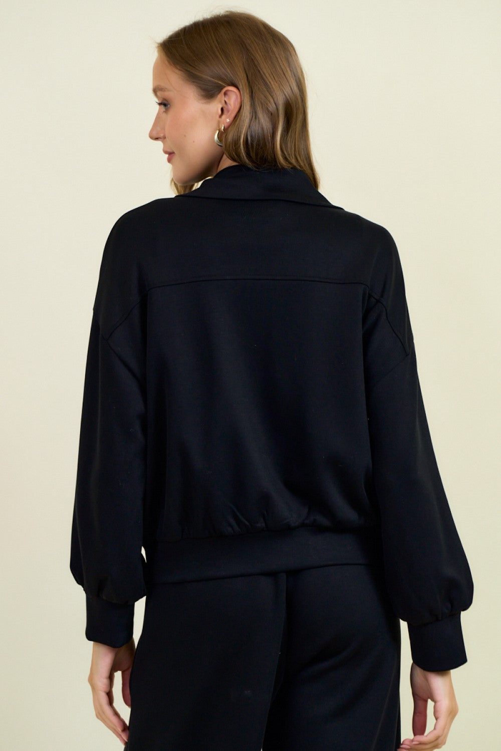 Brushed Modal Flap Pocket Jacket Black