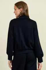 Brushed Modal Flap Pocket Jacket Black