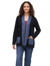 Jackie Reversible Denim Trim Jacket Multi