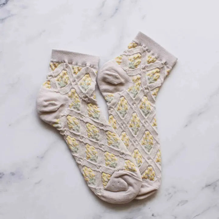 Cali Floral Ankle Socks
