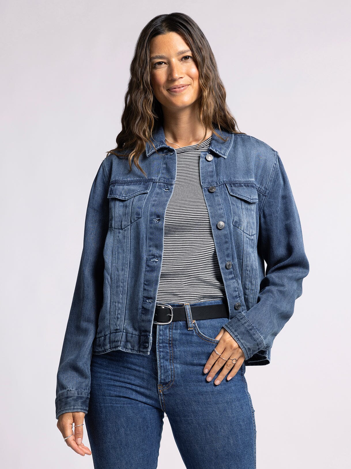 Jackie Jacket Dark Denim Wash
