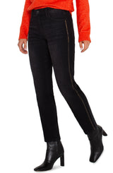 Liv Non-Skinny Skinny Sparkle Trim Jeans Mirror Cove