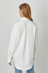 Oversized Button Up Shirt Off White