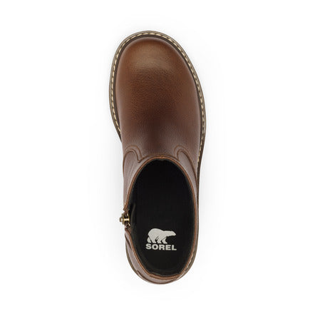 Joan Now Side Zip Booties Tobacco + Blackened Brown