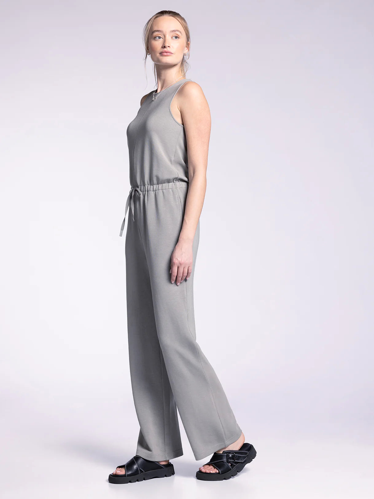 Robinson Tie Waist Jumpsuit Green Onyx