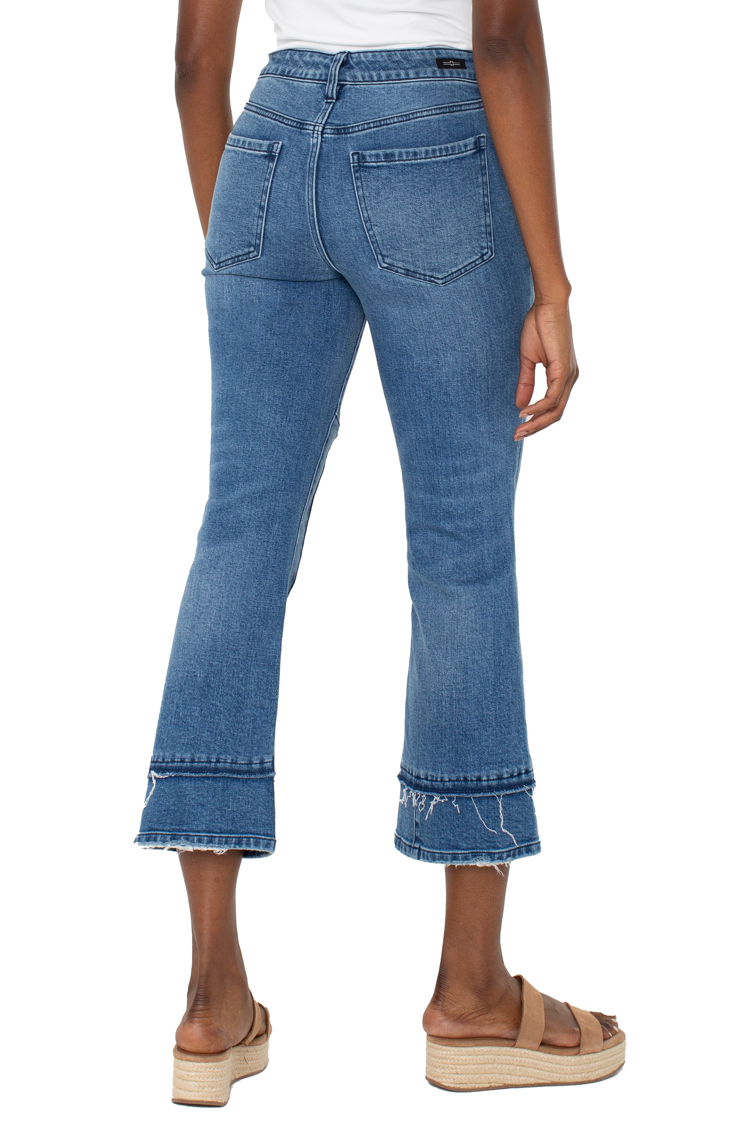Hannah Multi Seam Crop Flare Jeans Tremont