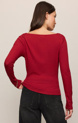 Nolita Nights Top Red Dahlia