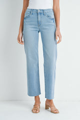 Slim Palazzo Scissor Cut Jeans Light Denim