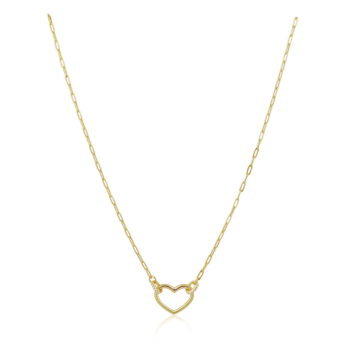 Love Heart Necklace Gold