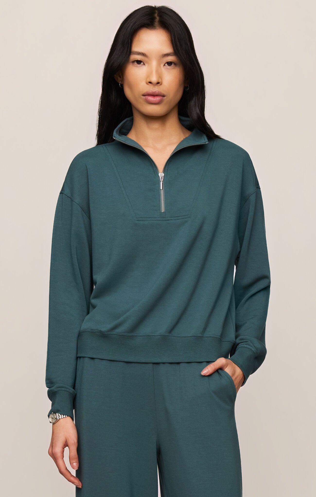 Gate Check Modal Sweatshirt Emerald Cove