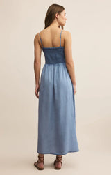 Bayside Chambray Midi Dress Medium Chambray