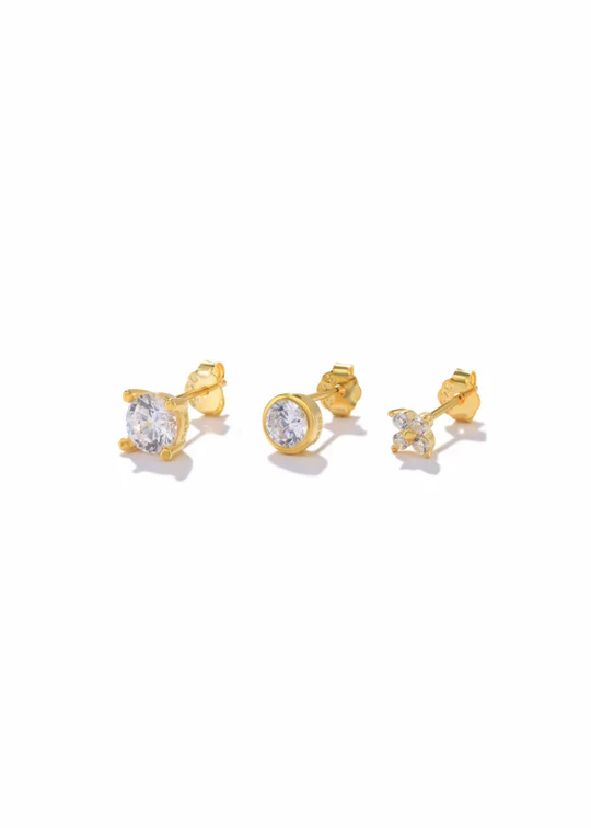 Daisy Trio Stud Set