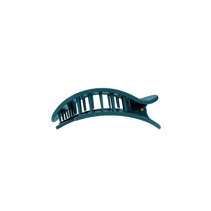 Teleties Small Flat Round Hair Clip Teal with It