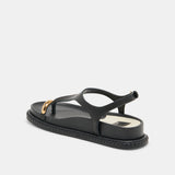 Stefan Sandals Black Leather