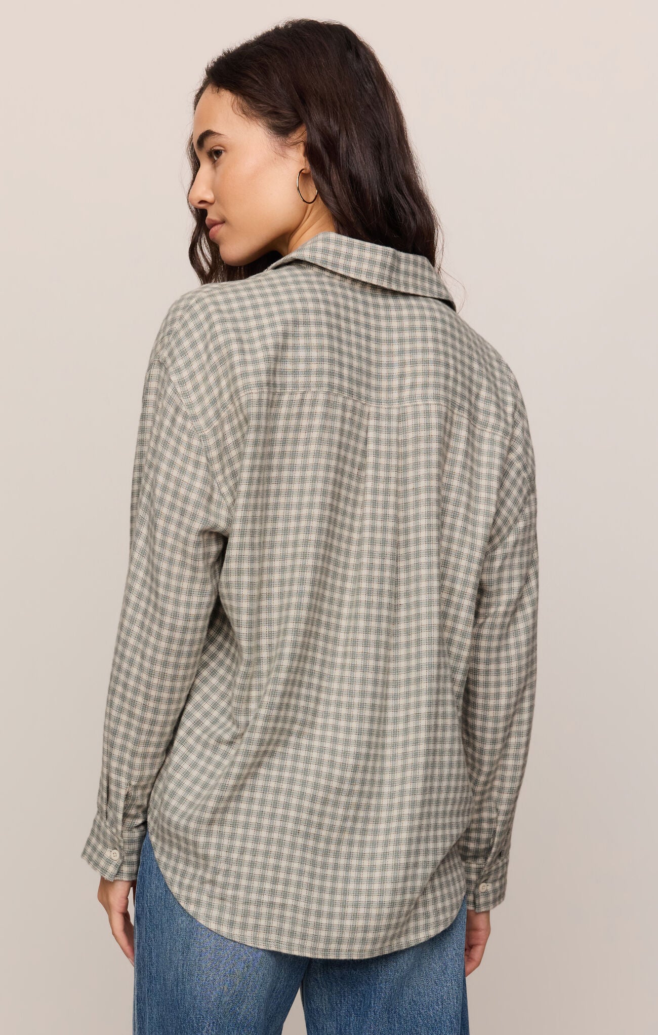 River Plaid Button Up Emerald Cove