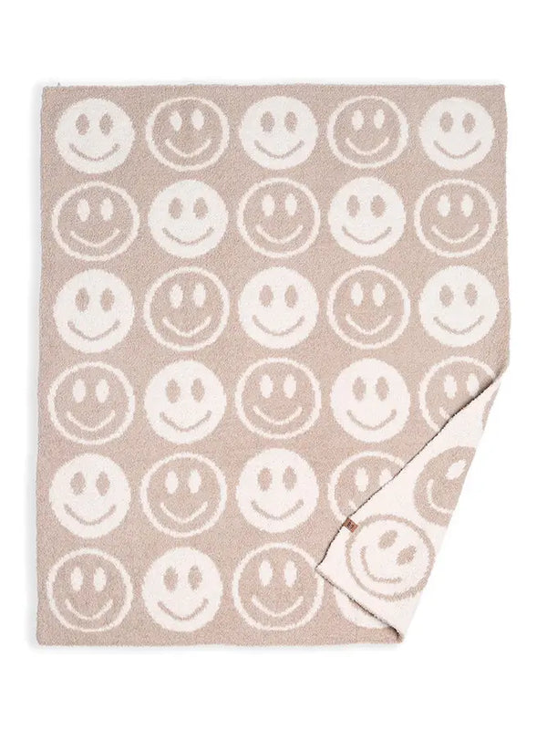 Kid's Happy Face Throw Winter Blanket