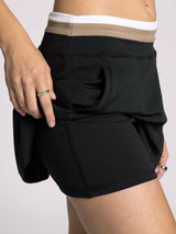 Wendy Colorblock Skort Black