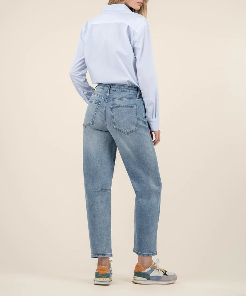 Ashley High Rise Slouchy Barrel Leg Jeans Decency