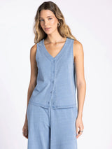 Allium Top Light Denim Blue