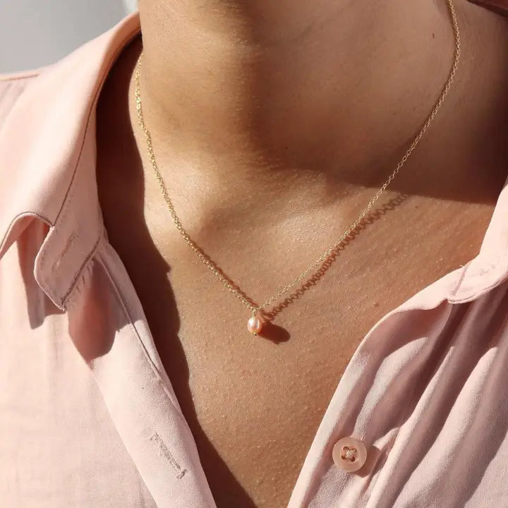 Pink Pearl Necklace