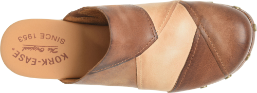 Tay Patchwork Clogs Brown Combo