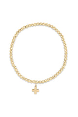 Classic Gold 3mm Bead Disc Bracelet Blessed Gold Disc
