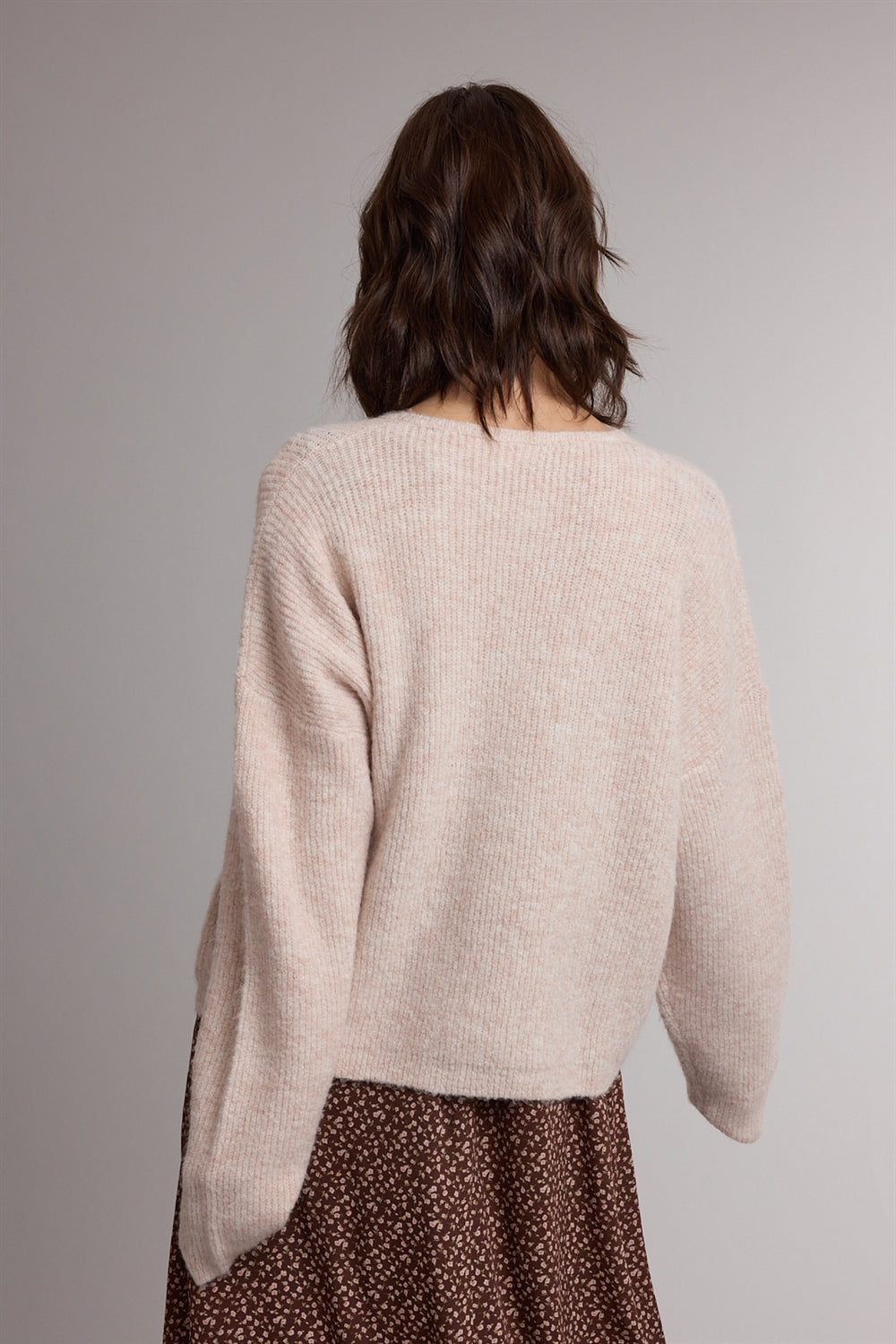 Button Front Sweater Cardigan Ballet