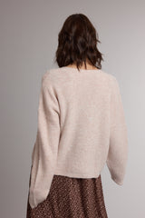 Button Front Sweater Cardigan Ballet