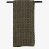 Geometry Waffle Hand Towel Forest