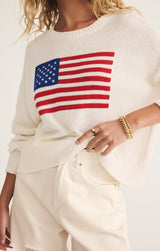 Sienna Patriot Sweater Sea Salt