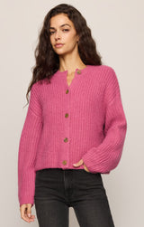 Rosemont Cardigan Fuchsia Mist