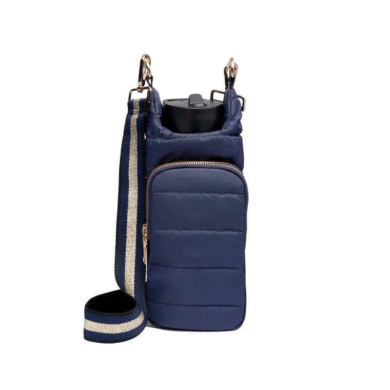 HydroBag Crossbody Navy | Navy Gold Stripe