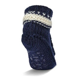 Nordic Flake Sherpa Line Lounge Socks Navy