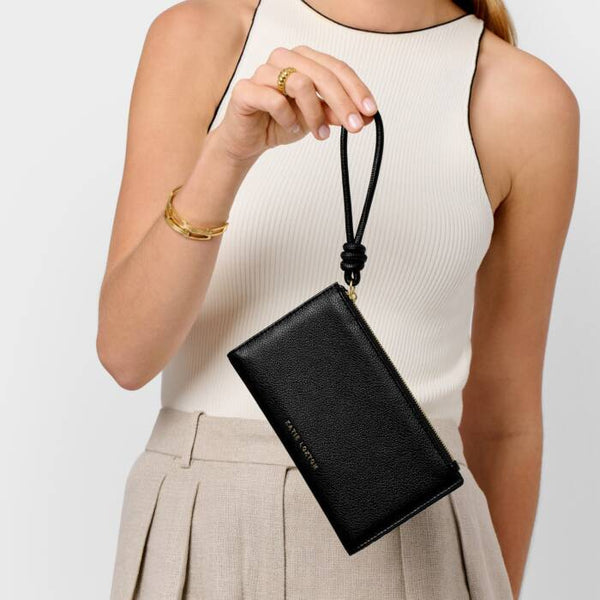 Asha Fold Out Wristlet Black