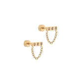 Screwback Stud Earrings - Channing