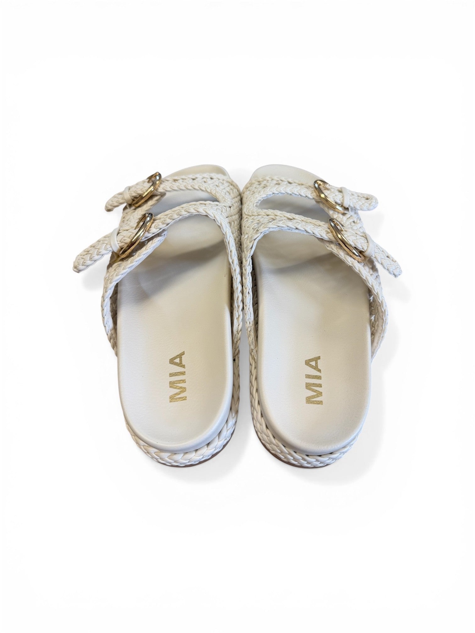 Trendy Woven Sandals Bone
