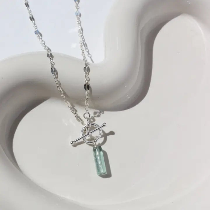 Flynn Toggle Necklace Sterling Silver
