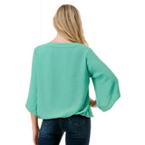 Surplice 1/2 Bell Sleeve Top Mint
