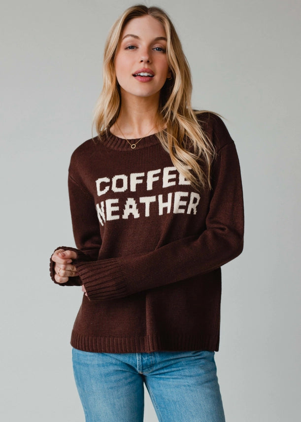Coffee Weather Sweater Dark Brown