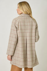 Single Breasted Midi Coat Oatmeal Mix