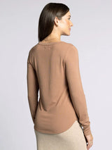 Stacy Long Sleeve Top Light Umber