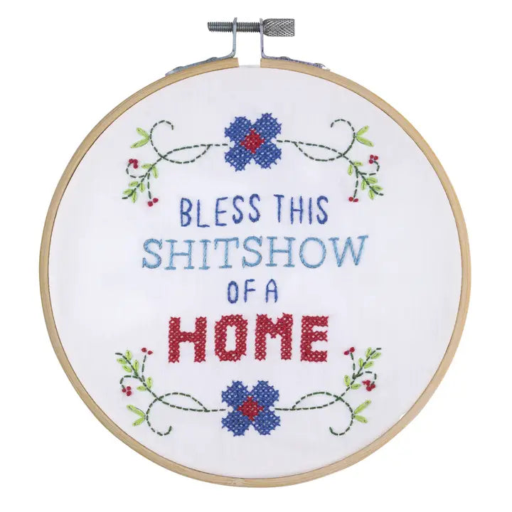 Bless This Shit Show Embroidery Kit