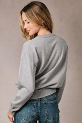 Hotdog Sunday Sweater Heather Grey
