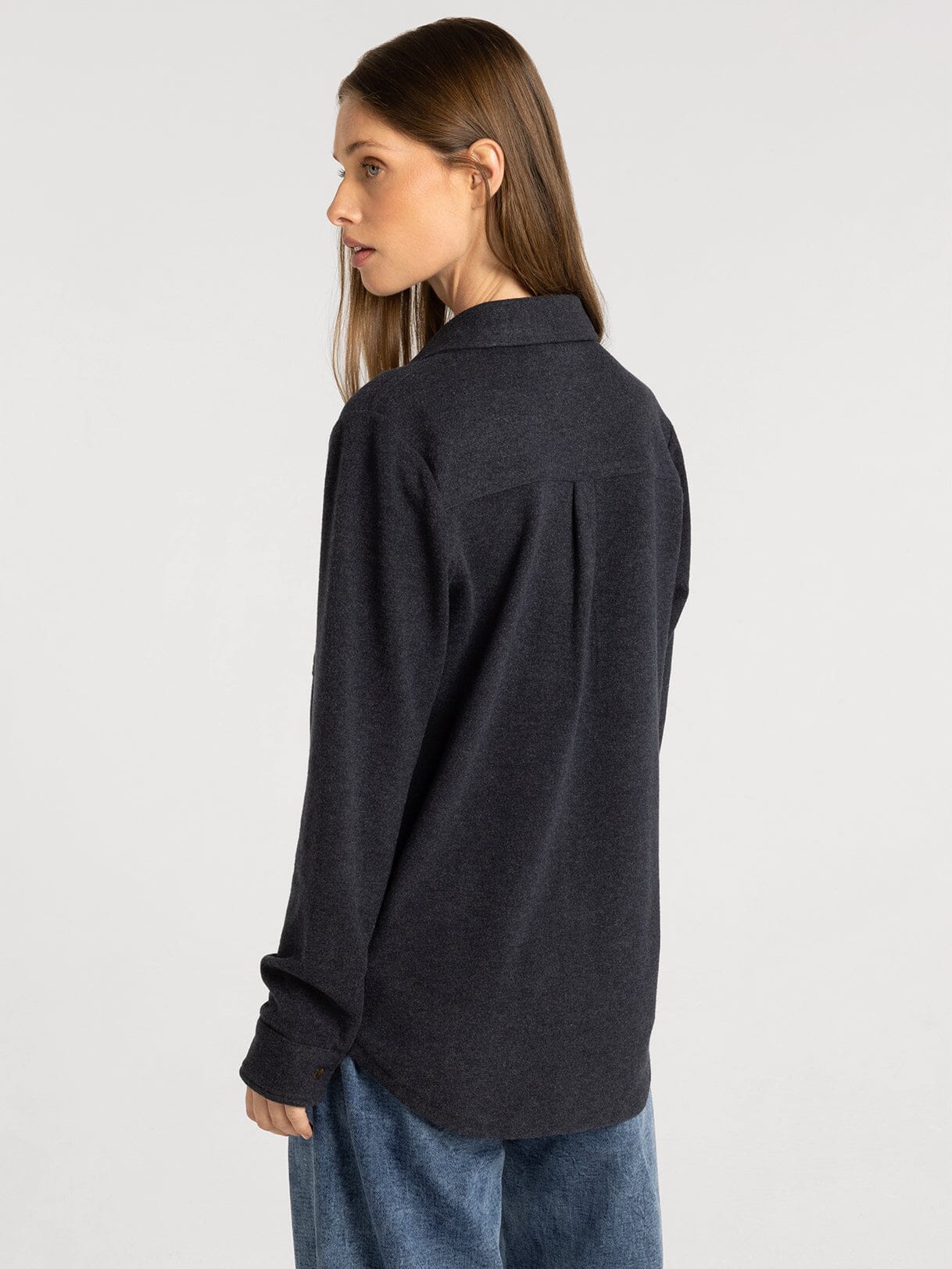 Lewis Button Up Shirt Navy Ink