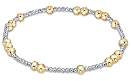 Hope Unwritten 4mm Bead Bracelet Mixed Metal