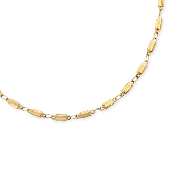 Bar Chain Necklace - Gold