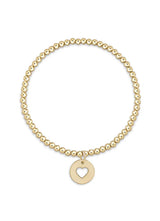 Classic Gold 3mm Bead Disc Bracelet Blessed Gold Disc