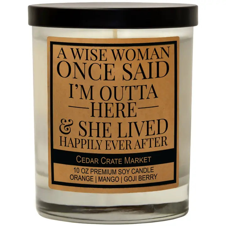 USA Made Kraft Label Snarky Candle - 10 OZ