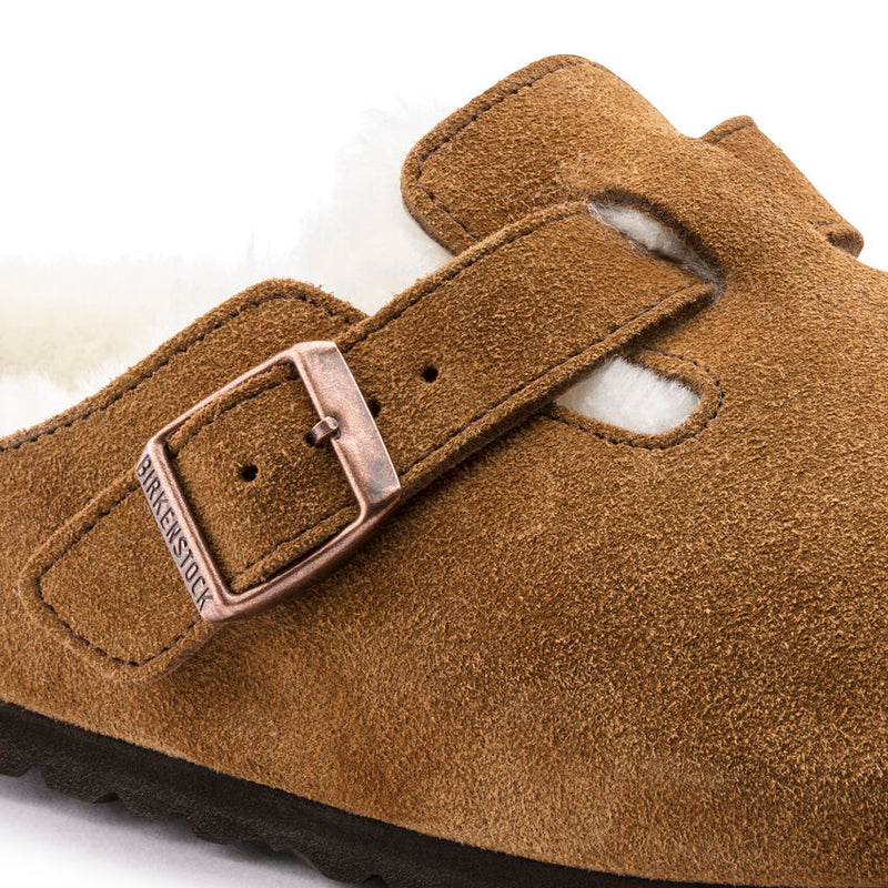 Boston Sherling Suede Clogs Mink